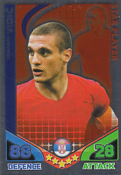 Nemanja Vidic Serbia 2010 World Cup Match Attax Star Player #196